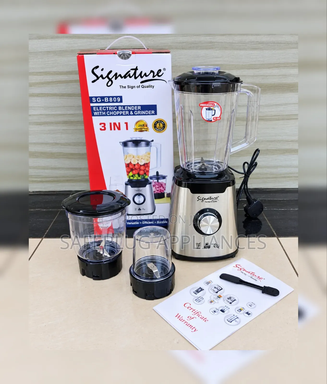 Signature 3-in-1 Blender | Multipurpose Kitchen Blender