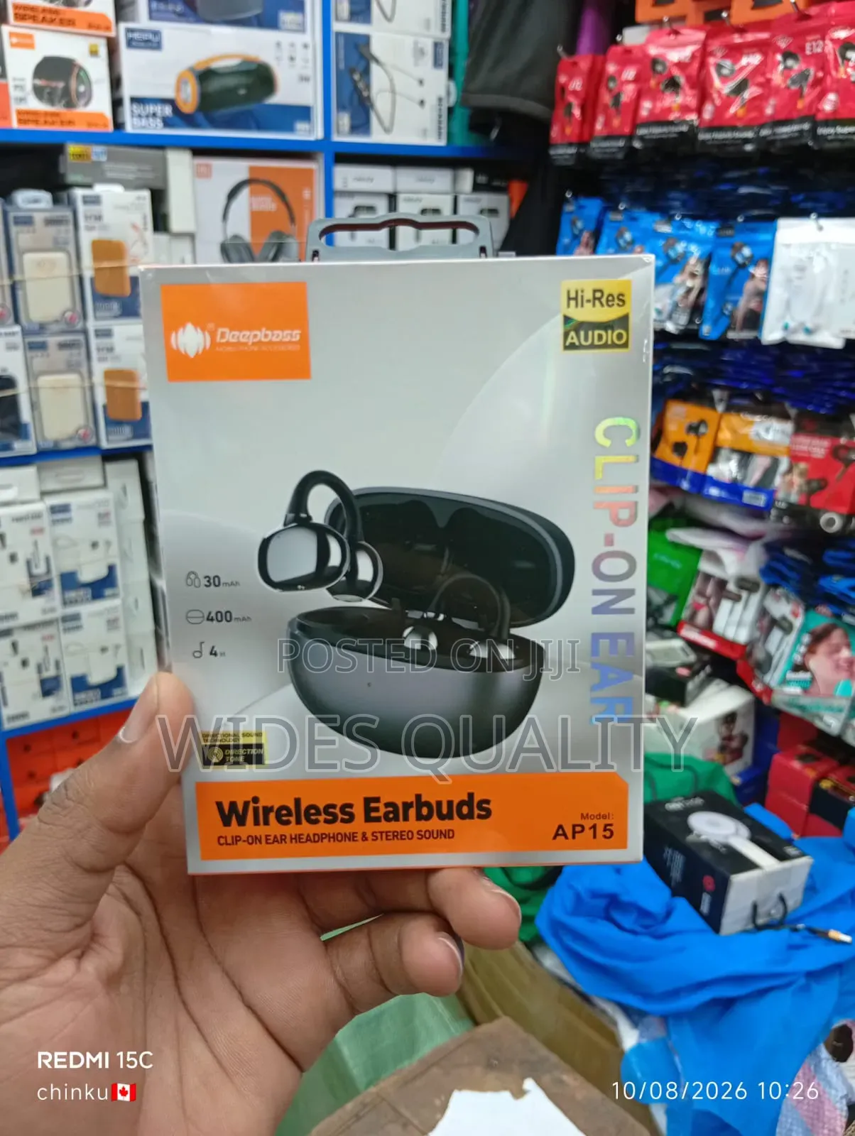 Deepbass AP15 Clip-on Wireless Earbuds.