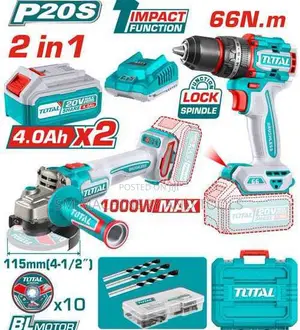 Total TCKLI20273 Cordless 2 PCS Combo Kit