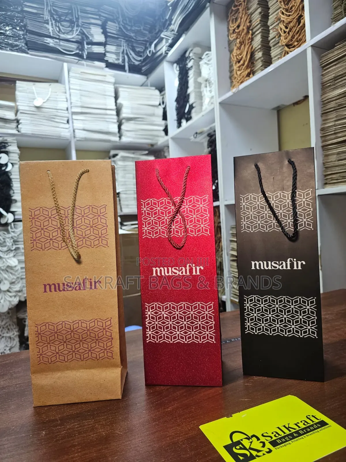 Luxury Slim Retail Bags Ready for Custom Printing