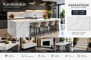 Karakatakin Sintered Stone Slab 2.7M × 1.2M | Premium Marble Finish