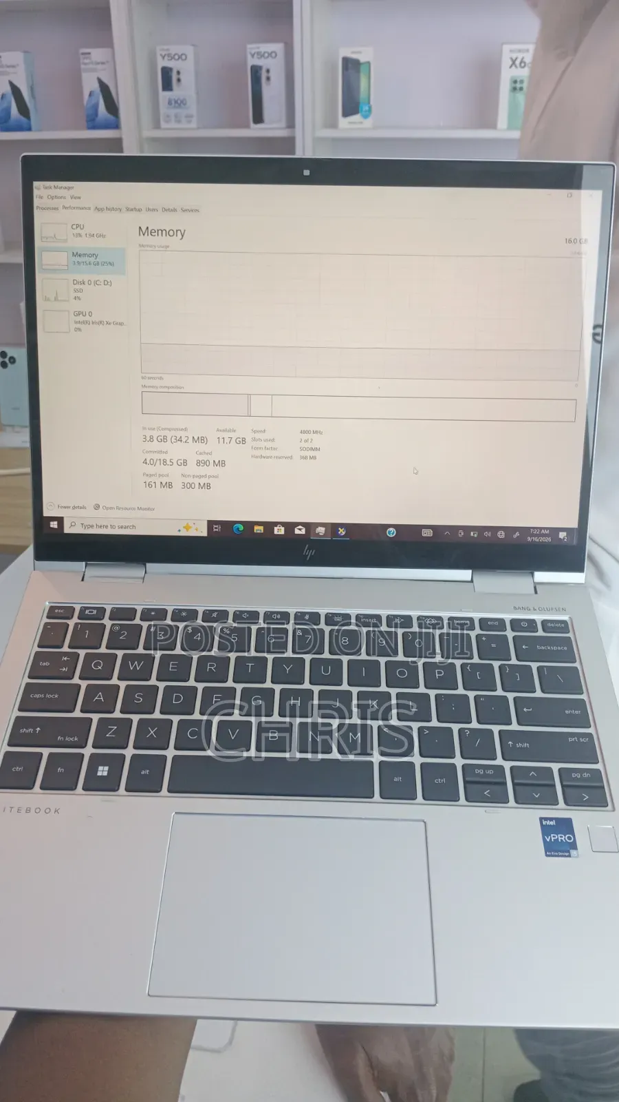 Laptop HP EliteBook X360 1030 G2 16GB Intel Core i7 SSD 512GB