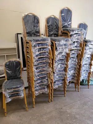 Wedding Banquet Chair - Blue Gold Conference Chair