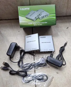 Professional 60M HDMI KVM Extender – 1080P at 60Hz, USB KVM, Audio Cat6