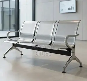 3-Person Waiting Bench – Comfortable Modern Office Reception Seating