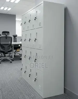 12-Locker Gym Storage Unit – Secure Steel Personal Storage Cabinet