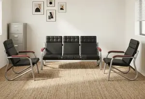 5-Seater Leather Sofa – Modern Comfortable Living Room Seating