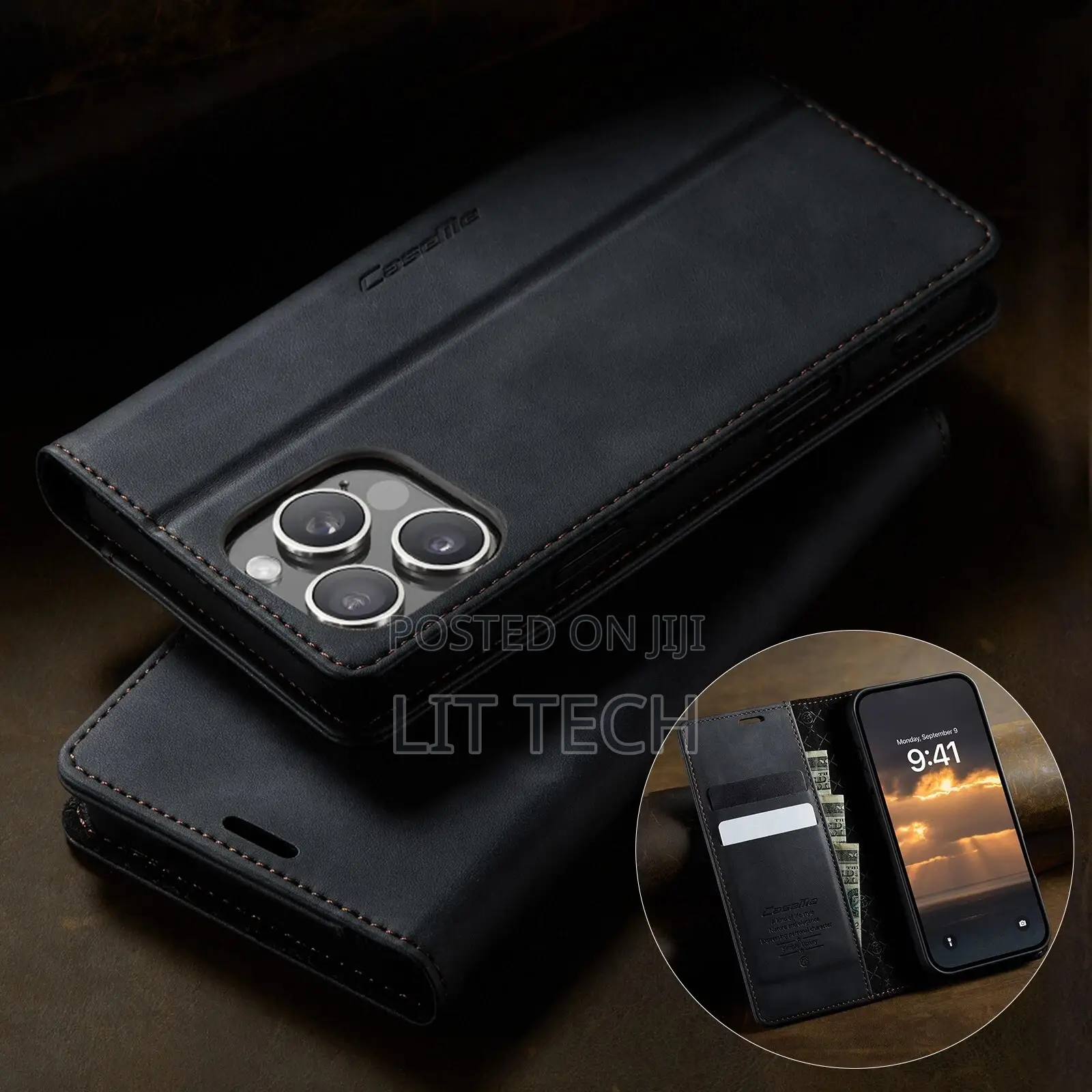 iPhone 11 Pro Max PU Leather Wallet Card Flip Case Cover