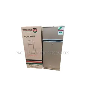 VOLSMART 118L Double Door Fridge Silver