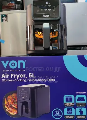 Von 5L Air Fryer – Ceramic Coated Basket