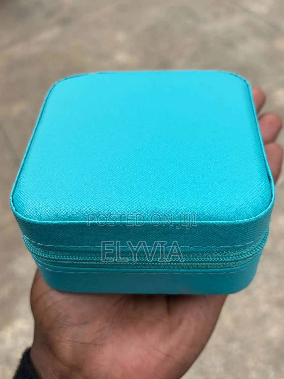 Peacock-Blue Jewelry Box