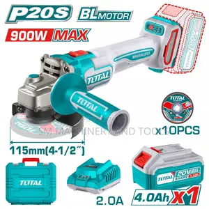 Total AGLI261521 Cordless Angle Grinder 900W 20V