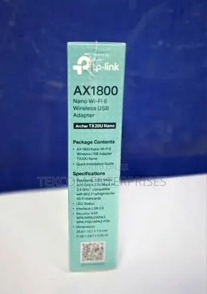 Tp Link Archer TX20U AX1800 Dual Band Wi-Fi 6 Wireless USB Adapter