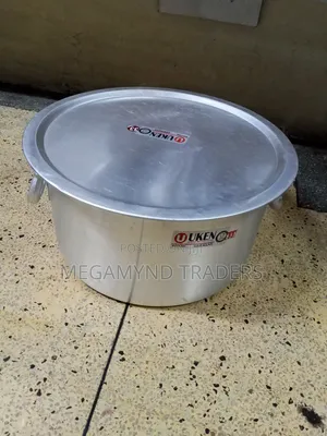 34LTR Aluminium With Handle and Lid / UKEN Sufuria Heavy Gauge Size 33