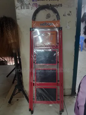 Velton Red Step Ladders 4-Steps