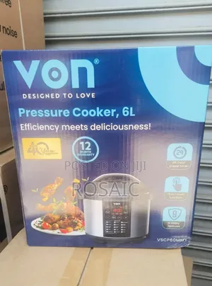 Von 6L Electric Pressure Cooker – 15-in-1 Multi Function