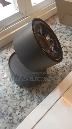 Surface Black Downlight 3 Colour Warm White and Cool Warm