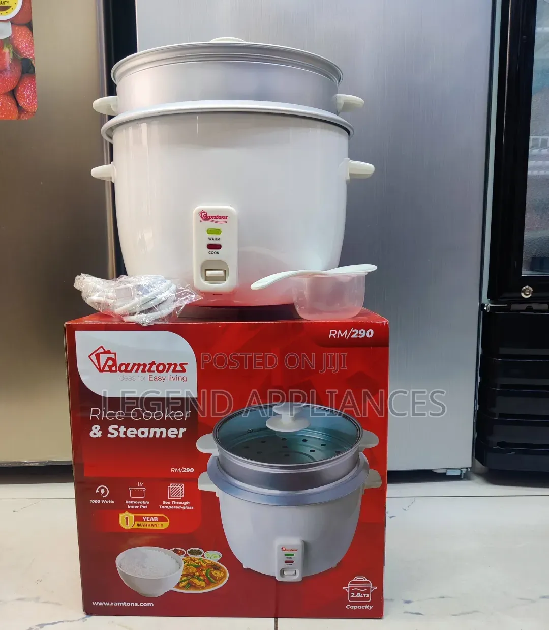 Ramtons Rice Cooker+ Steamer 2.8 Litres RM 290