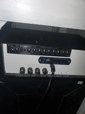 Bass Speaker in a Cabinet,mid and Amplifier With Equilizer