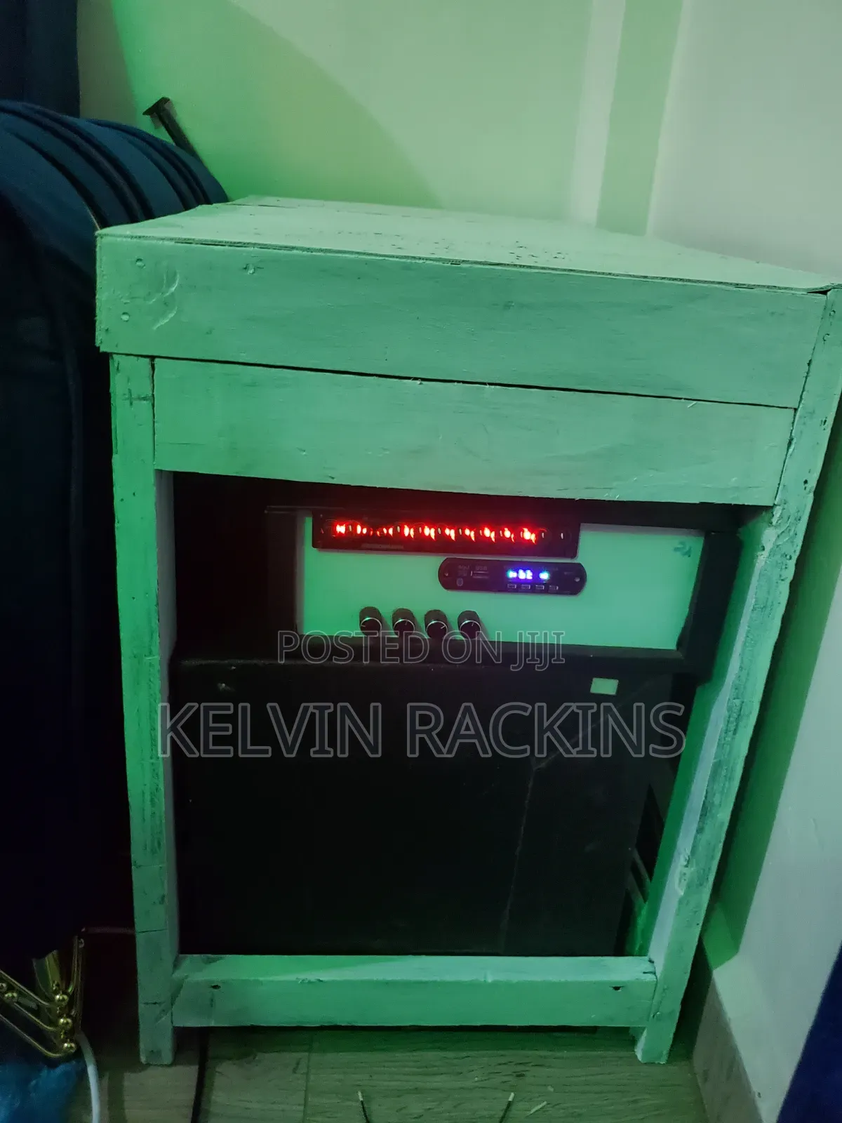 Bass Speaker in a Cabinet,mid and Amplifier With Equilizer