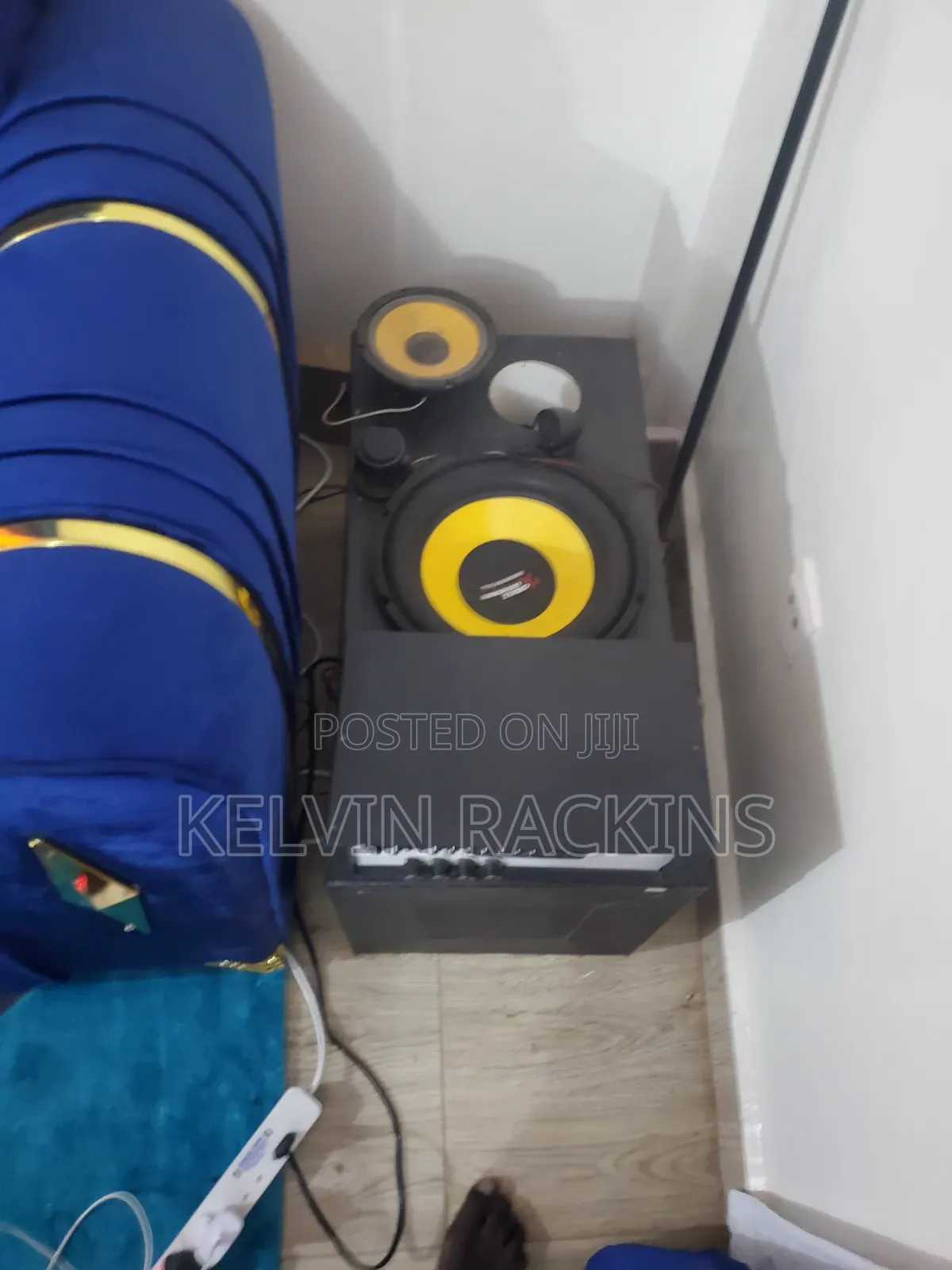 Bass Speaker in a Cabinet,mid and Amplifier With Equilizer