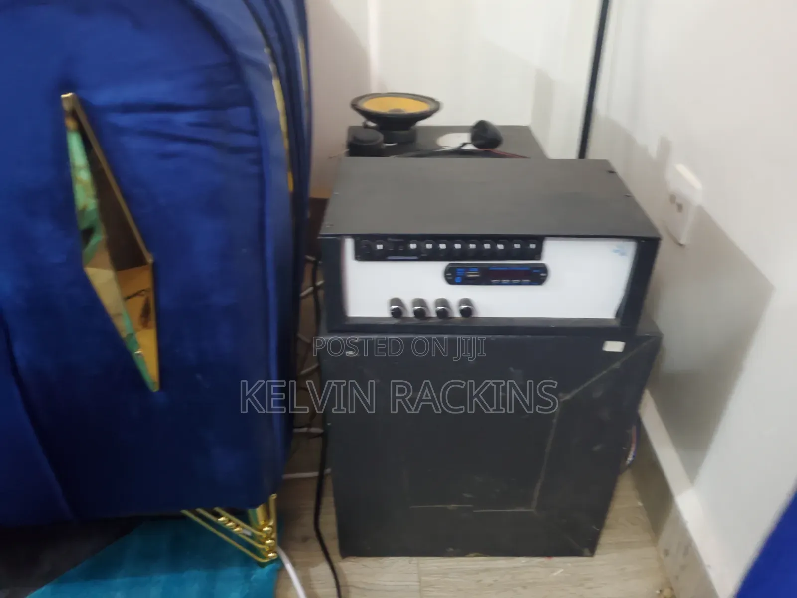 Bass Speaker in a Cabinet,mid and Amplifier With Equilizer