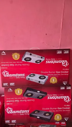 Ramtons Rg/501 Double Burner Gas Cooker