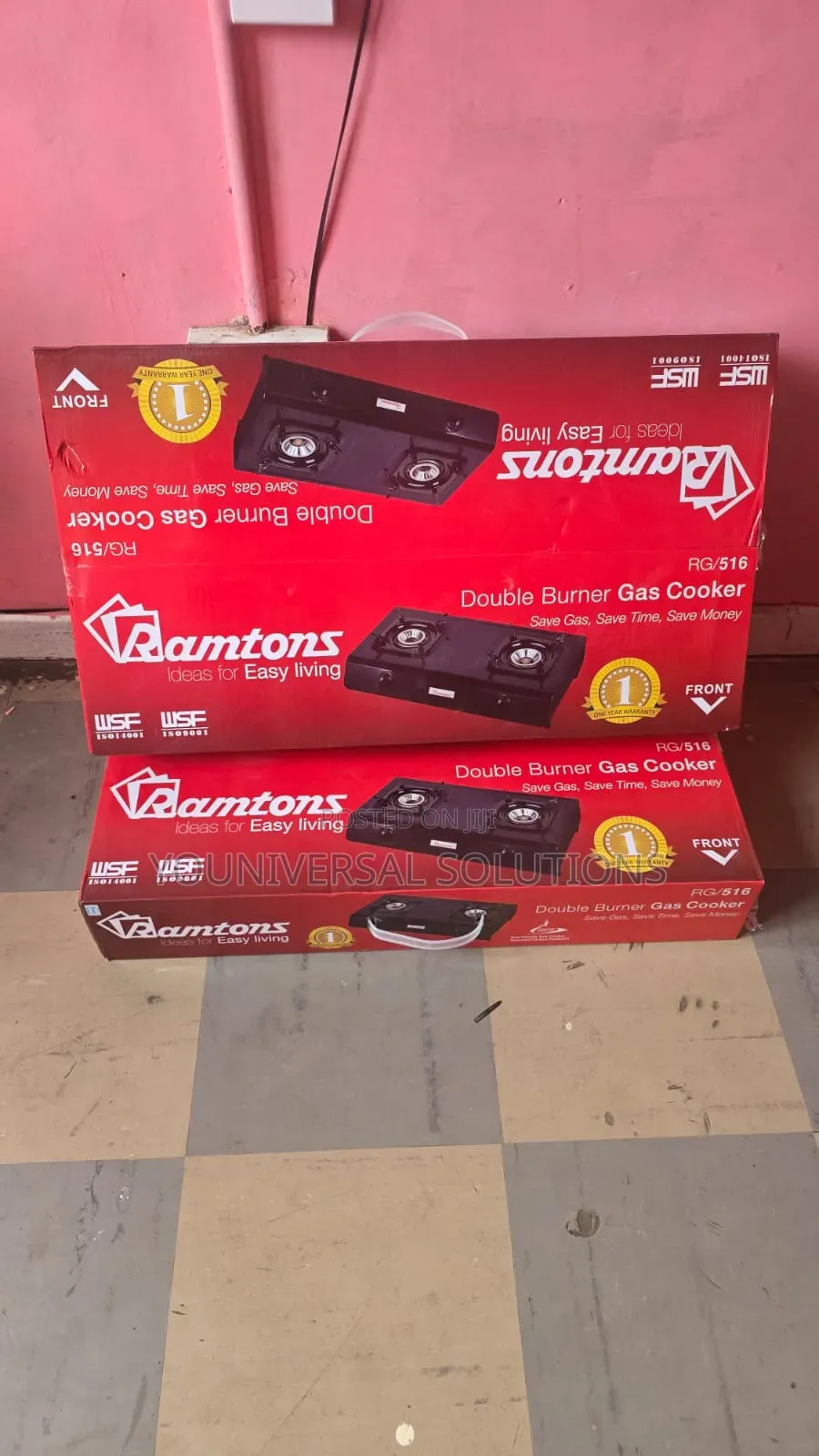 Ramtons Rg/501 Double Burner Gas Cooker