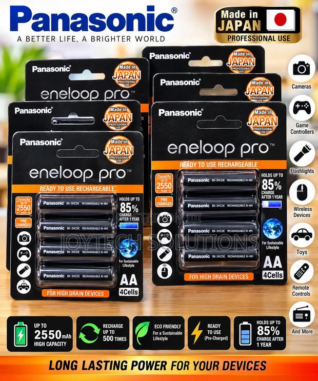Double AA Premium Rechargeable AA Batteries – Long Lasting Power - main view