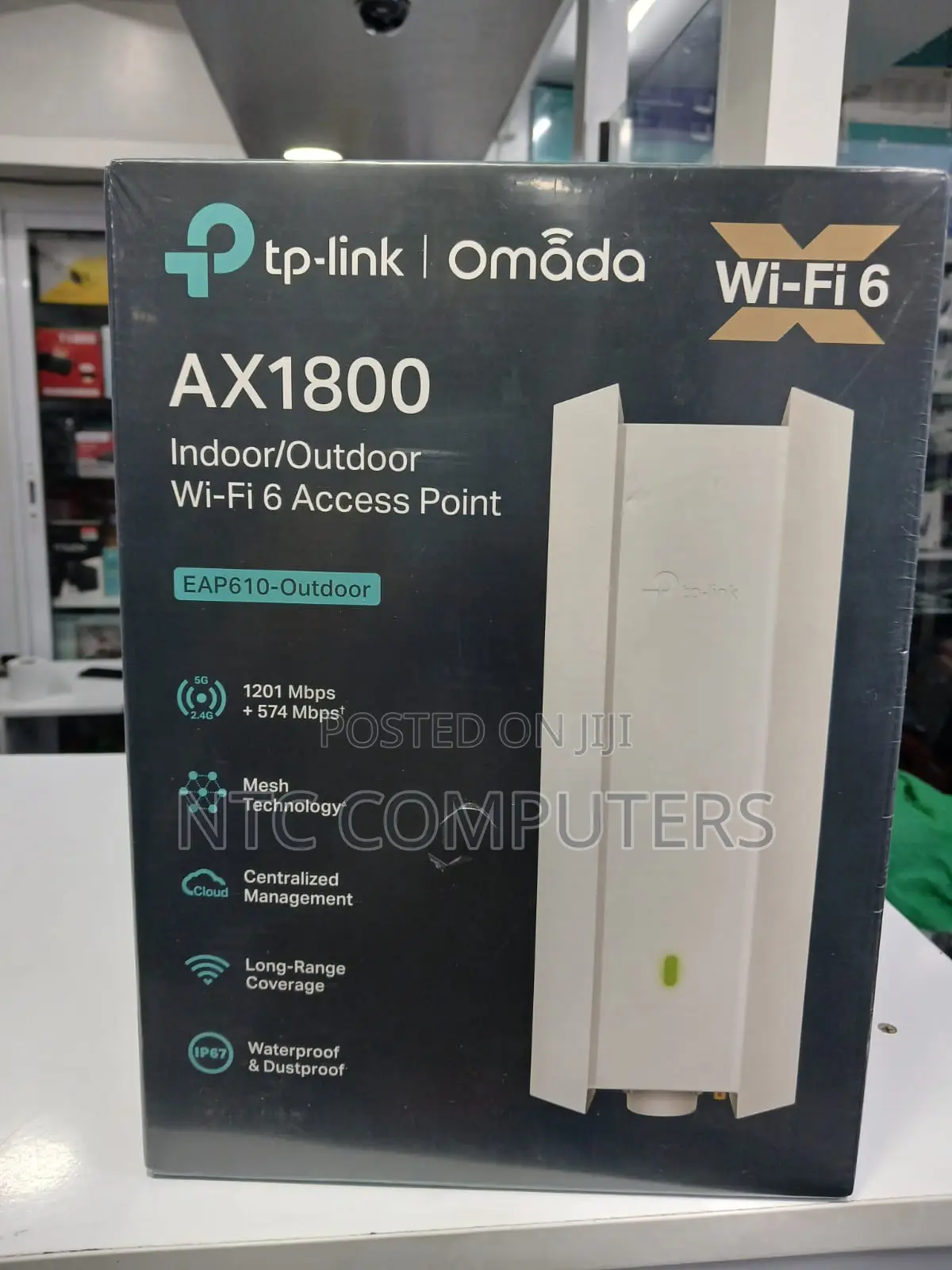 TP-Link Ax1800 Indoor/Outdoor Dual-Band Wi-Fi 6 (Eap610 )