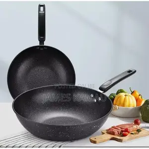 Non-Stick Granite Deep Frying Wok Pan
