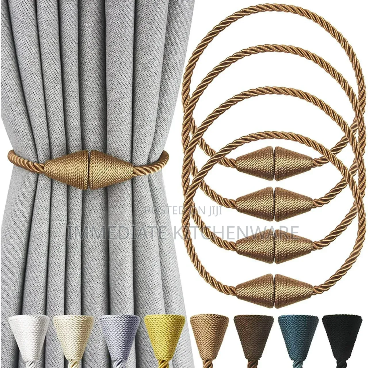 2pcs Magnetic Curtain Tiebacks