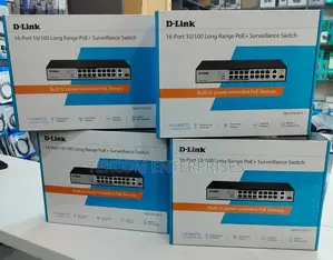 D-Link DES-F1016P-E 16-Port Fast Ethernet Unmanaged PoE+ Switch
