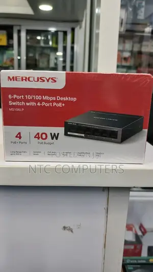 MERCUSYS MS106LP 6-Ports Switch With 4-Port PoE+