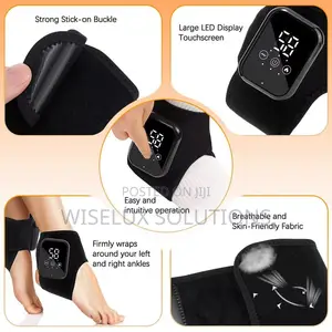 Cordless Heated Ankle Massager –Heat + Vibration for Ankle Pain Relief