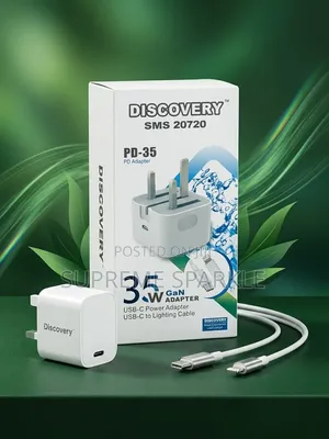 PD 35W Fast Charger DISCOVERY Type-C to Lightning Cable