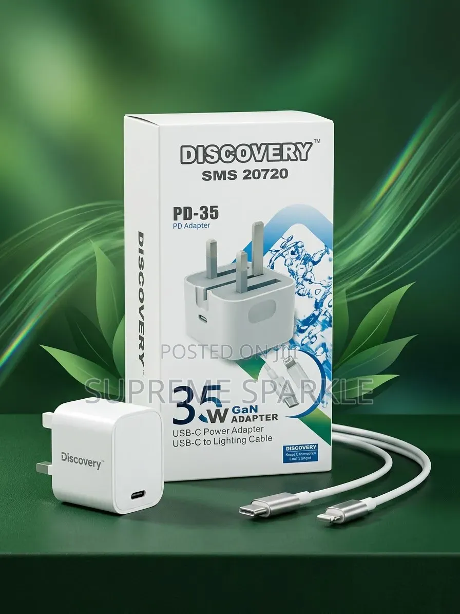 PD 35W Fast Charger DISCOVERY Type-C to Lightning Cable