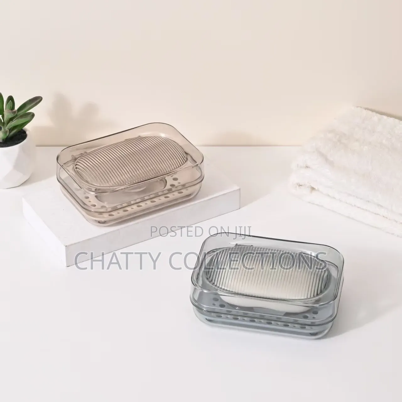 Three Layer Accessible Luxury One-Piece Soap Box