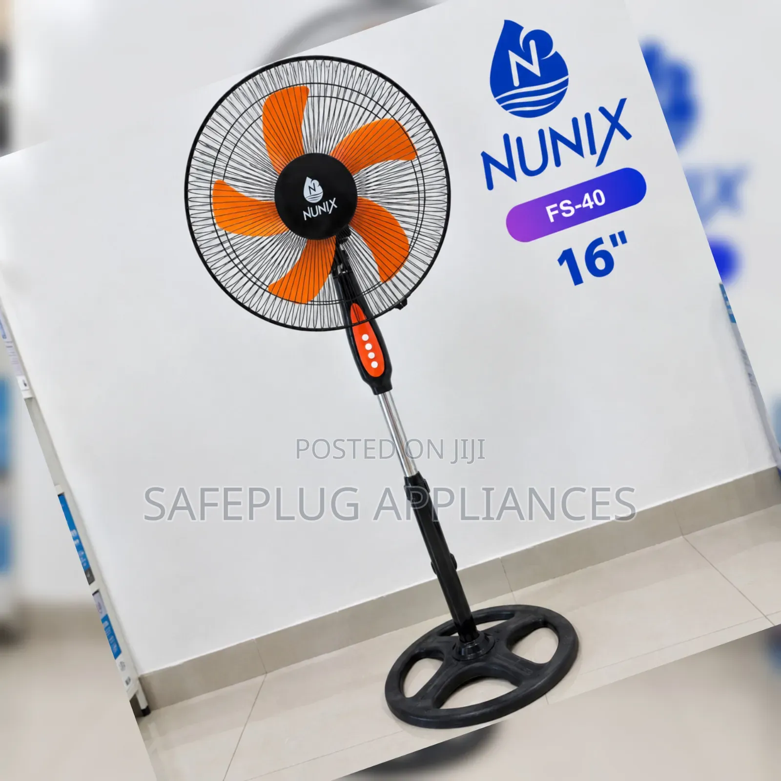 FS-40 Nunix 16-Inch Floor Standing Fan – Affordable Cooling Solution