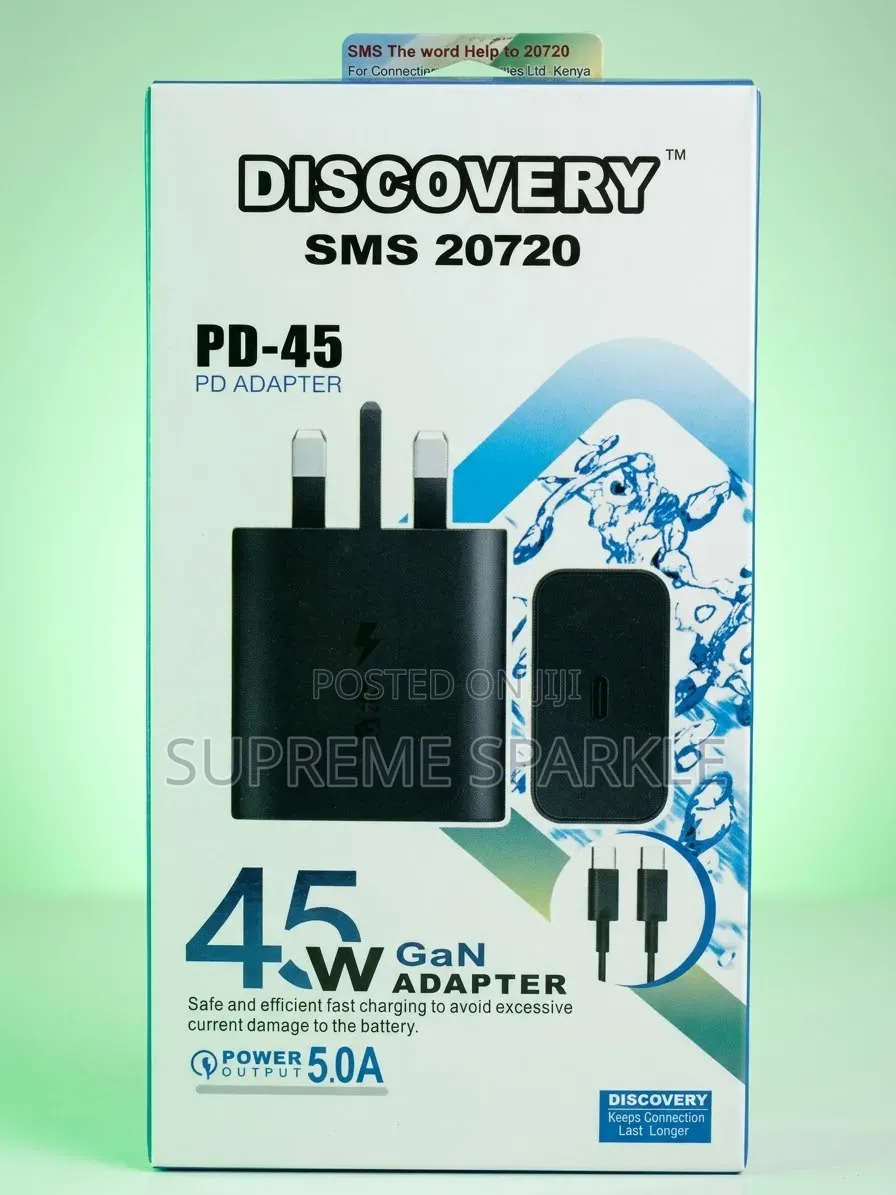 45W Fast Charger C to C DISCOVERY PD-45 Power Adapter