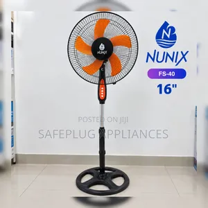 Nunix FS-40 16-Inch Standing Fan – Powerful Space-Saving