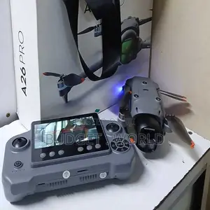 Speed Adjustment Dark Grey Drone With UHD Cam A26 4.5 Inch Obstacle