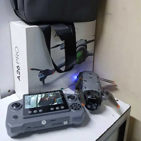 Foldable FPV GPS Drone With UHD Cam 4.5" Screen Remote Control A26