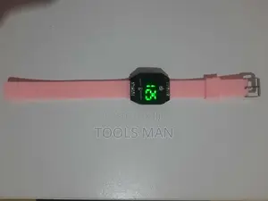 Kids Pink LED Touch Screen Digital Watch