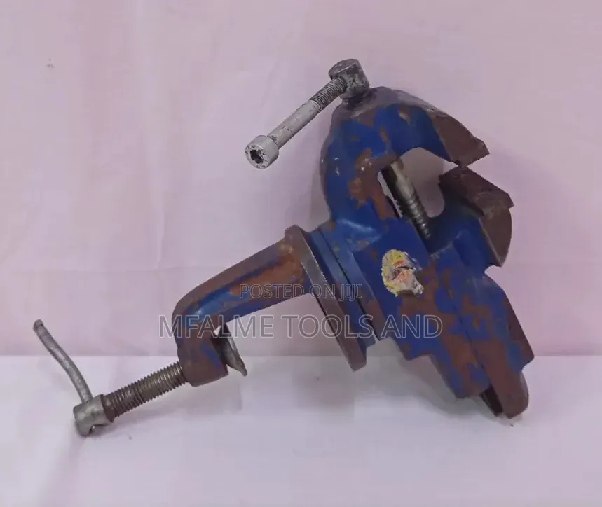 Ex-Uk Portable Cast Iron Bench Vise