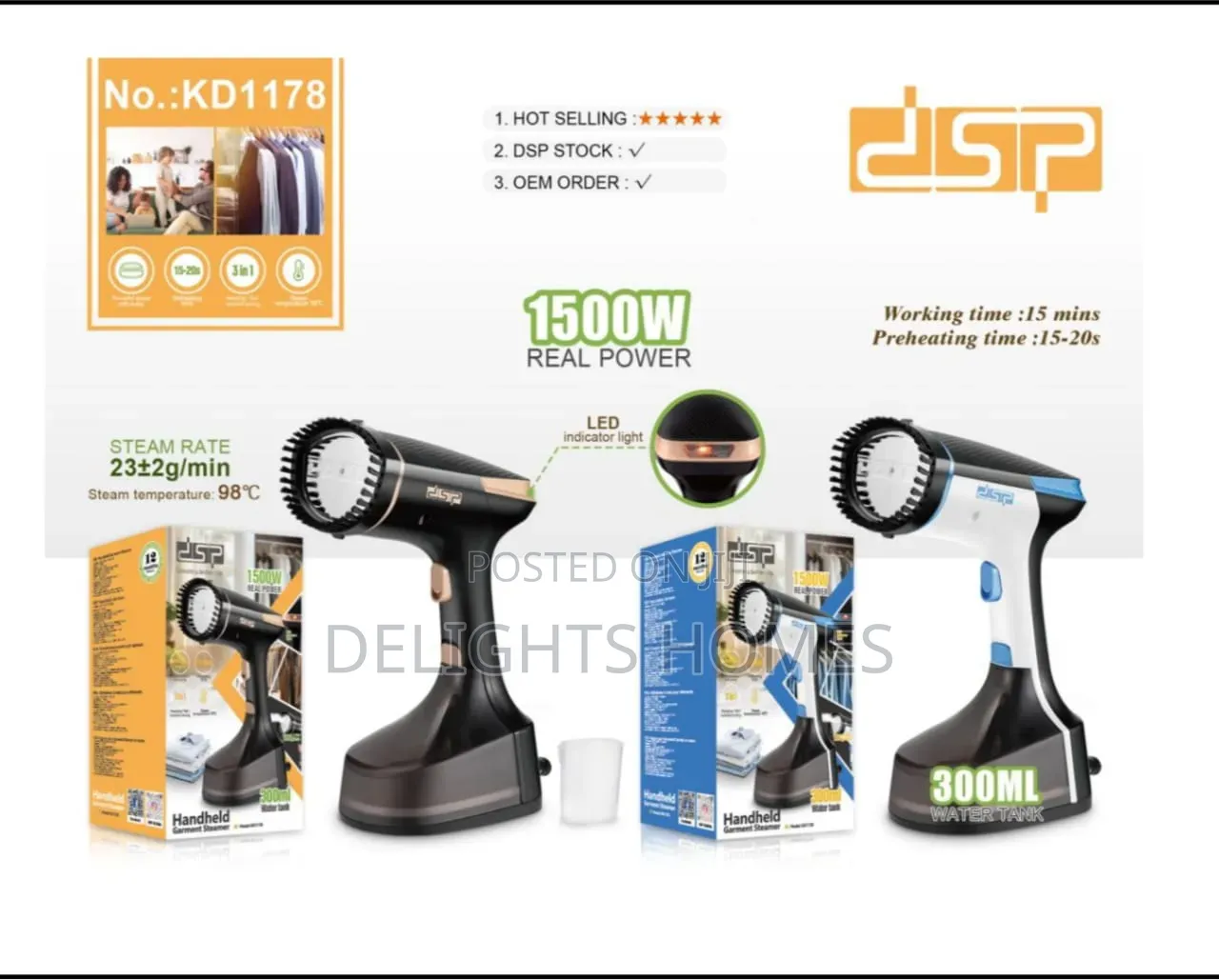 DSP Garment Steamer-Ele