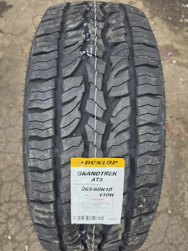265 /60 R18 Dunlop Tires (All Terrain) At5.