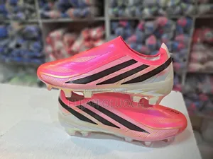 Adidas F-50 Hyperfast Elite Pink Black Stripes