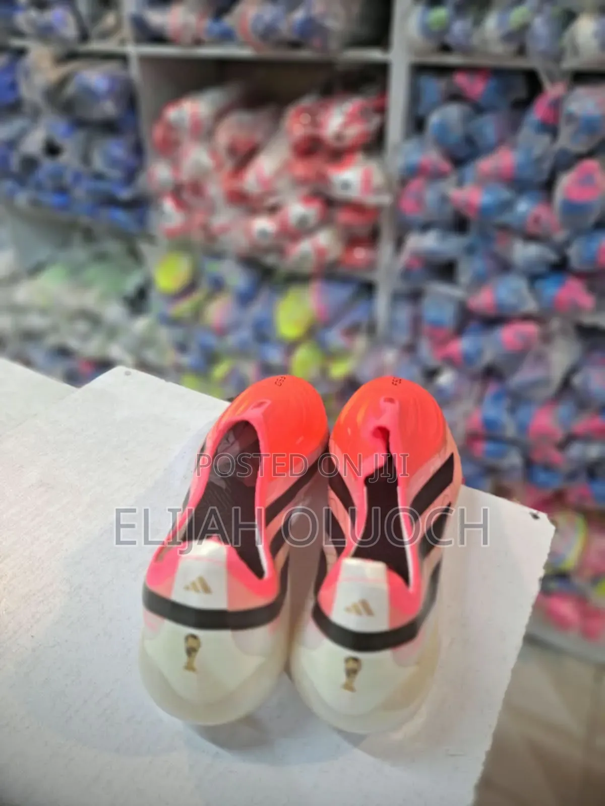 Adidas F-50 Hyperfast Elite Pink Black Stripes