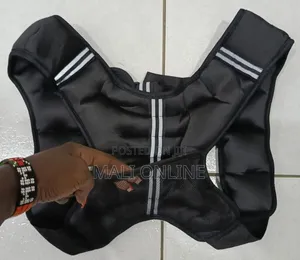 Reflective Stripes Black Weighted Vest